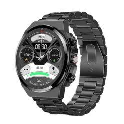 Decor Heimwerkzeuge-Smartwatch mit Bluetooth-Kopfhörern – klassisches Lederdesign