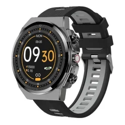 Decor Heimwerkzeuge-Smartwatch mit Bluetooth-Kopfhörern – klassisches Lederdesign