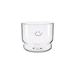 Plates u0026 More Küche & Esszimmer-Smiley-Herz-Glasbecher-Set – 300 ml, Trinkgeschirr für Tee und Kaffee