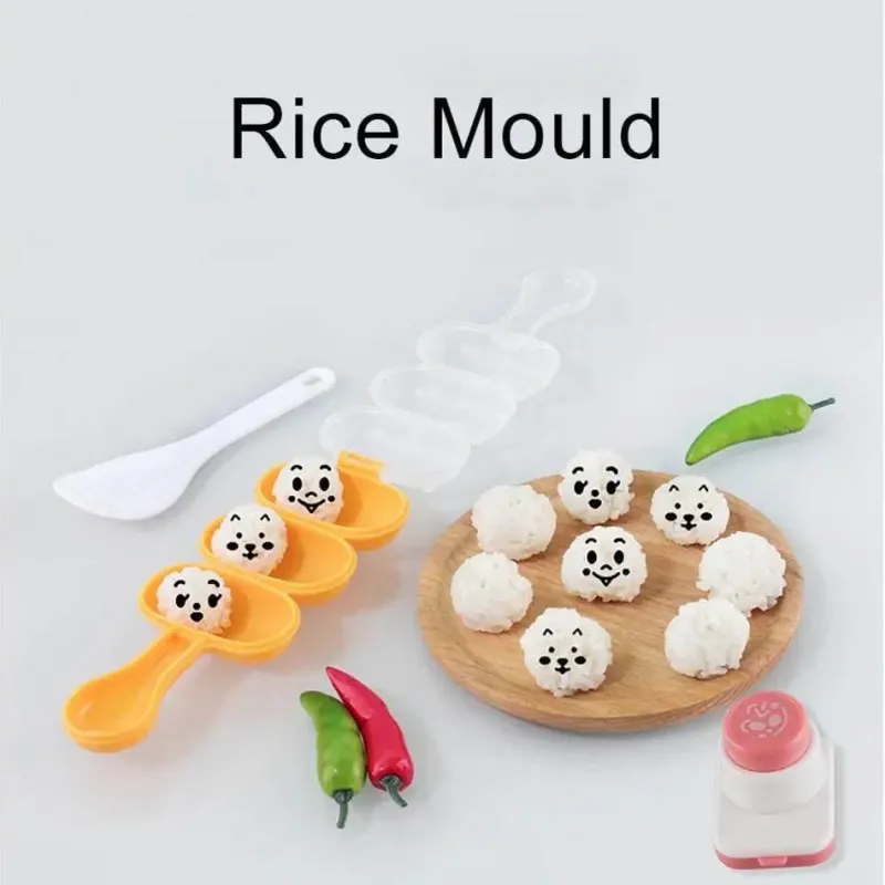 Tom Küche & Esszimmer-Smiley-Sushi-Formen-Set – DIY-Bento-Dekorationsset