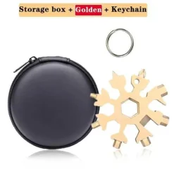 Cozy Living Heimwerkzeuge-Snowflake Multi-Tool – 18-in-1 Camping-Survival-Handwerkzeug