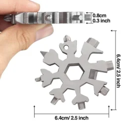 Cozy Living Heimwerkzeuge-Snowflake Multi-Tool – 18-in-1 Camping-Survival-Handwerkzeug