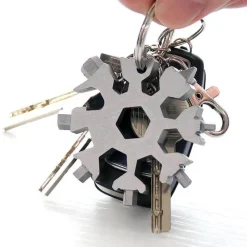 Cozy Living Heimwerkzeuge-Snowflake Multi-Tool – 18-in-1 Camping-Survival-Handwerkzeug