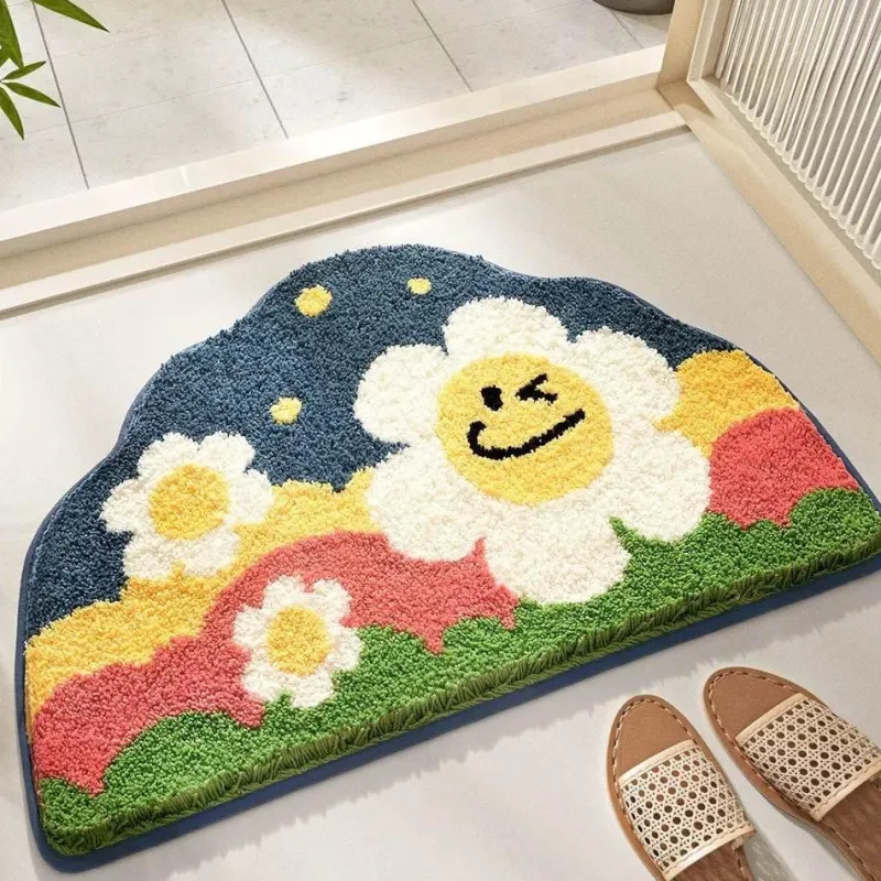 Aqua Essence Badezimmer-Soft Absorbent Bath Mat - Meadow Tufted Bathroom Rug