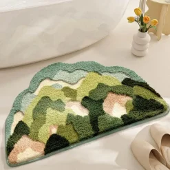 Aqua Essence Badezimmer-Soft Absorbent Bath Mat - Meadow Tufted Bathroom Rug