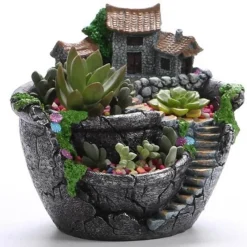 Comfort u0026 Style Beleuchtung-Solar Fairy House Lamp - Decorative Outdoor Garden Light