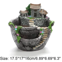 Comfort u0026 Style Beleuchtung-Solar Fairy House Lamp - Decorative Outdoor Garden Light