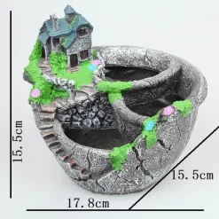 Comfort u0026 Style Beleuchtung-Solar Fairy House Lamp - Decorative Outdoor Garden Light