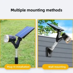 Adventure Basecamp Camping Im Freien|Outdoor-Artikel-Solar LED Wegestrahler - Gartenbeleuchtung für den Außenbereich