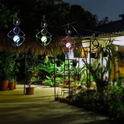 Comfort u0026 Style Beleuchtung-Solar LED Wind Chimes - Color-Changing Decorative Lights