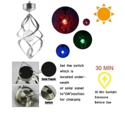 Comfort u0026 Style Beleuchtung-Solar LED Wind Chimes - Color-Changing Decorative Lights