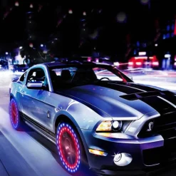 Wild u0026 Free Gear Autozubehör|Automobilindustrie-Solar RGB LED Reifenlicht - Automatisch leuchtendes Autozubehör