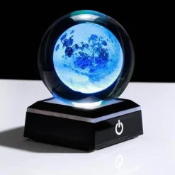 Willow u0026 Whim Beleuchtung-Solar System Crystal Globe Lamp - Planetary Night Light