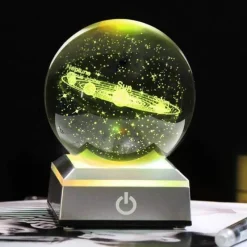 Willow u0026 Whim Beleuchtung-Solar System Crystal Globe Lamp - Planetary Night Light