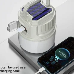 The Outdoor Vault Camping-Werkzeuge|Heimwerkzeuge-Solarbetriebene wiederaufladbare Campinglaterne – LED-Explorer-Licht für den Außenbereich