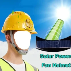 Roam Ready Outdoor-Artikel|Heimwerkzeuge-Solarbetriebener Kühlventilatorhelm – Sicherheitskopfbedeckung für Arbeiten im Freien