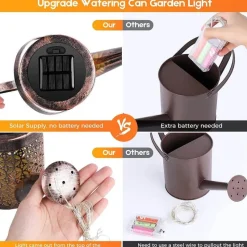 Comfort u0026 Style Beleuchtung-Solar-Garten-Gießkannenlicht - Terrassendekor
