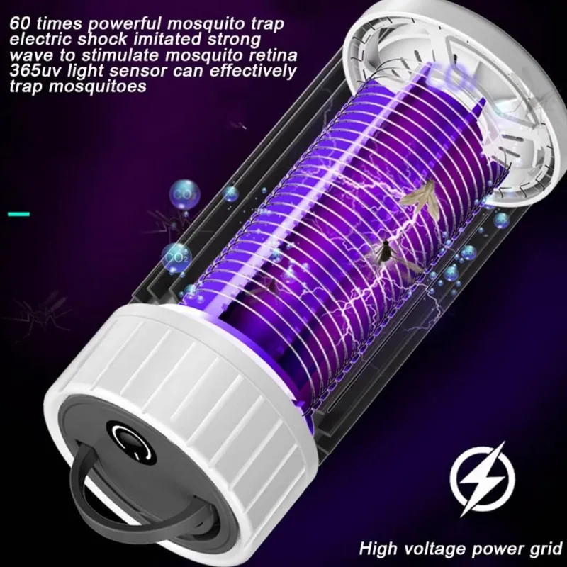 Trail Tech Outdoor-Artikel|Outdoor-Gadgets-Solar-Insektenfallenlampe – wiederaufladbarer Insektenvernichter für den Außenbereich