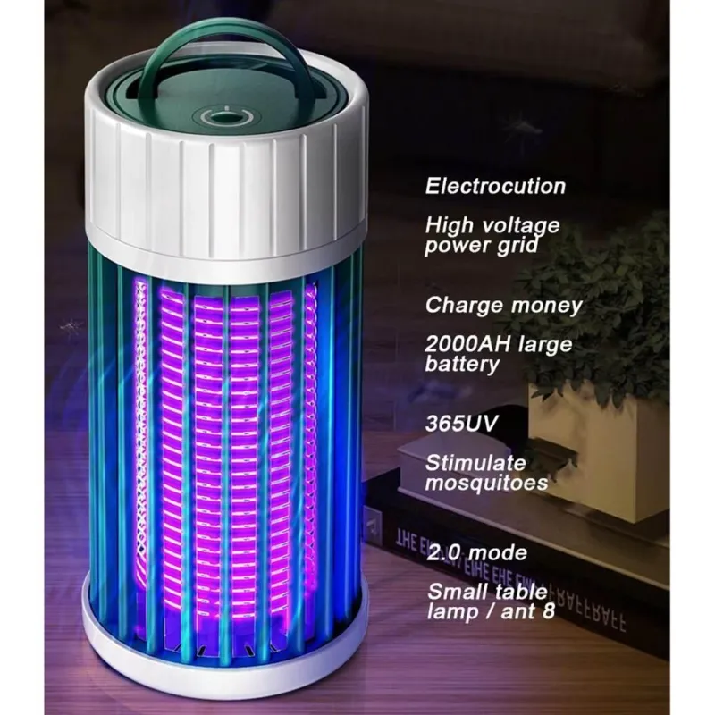 Trail Tech Outdoor-Artikel|Outdoor-Gadgets-Solar-Insektenfallenlampe – wiederaufladbarer Insektenvernichter für den Außenbereich