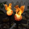 Bright Accents Beleuchtung-Solarlaterne - Dekoratives Eichhörnchen-Gartenlicht