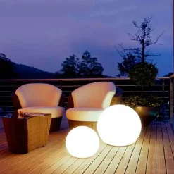 Ember u0026 Ivy Beleuchtung-Solar-LED-Gartenkugelleuchte - Wasserdichtes, glänzendes Monddekor