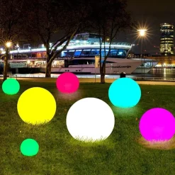 Ember u0026 Ivy Beleuchtung-Solar-LED-Gartenkugelleuchte - Wasserdichtes, glänzendes Monddekor