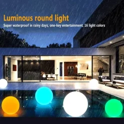 Ember u0026 Ivy Beleuchtung-Solar-LED-Gartenkugelleuchte - Wasserdichtes, glänzendes Monddekor