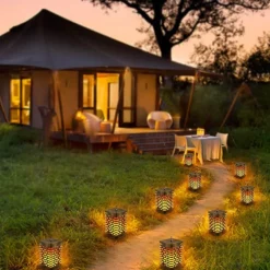 Comfort u0026 Style Outdoor & Garten-Solar-LED-Hängelaterne ohne Flamme