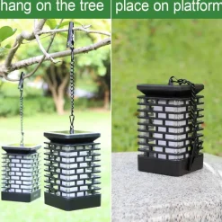 Comfort u0026 Style Outdoor & Garten-Solar-LED-Hängelaterne ohne Flamme