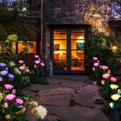 The Outdoor Vault Outdoor-Artikel|Outdoor-Gadgets-Solar-LED-Rosenlicht – dekorative Garten-Akzent-Außenbeleuchtung