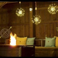 Comfort u0026 Style Beleuchtung-Solar-LED-Starburst-Partylichter – dekorative Außenbeleuchtung