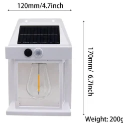 Adventure Basecamp Camping Im Freien|Outdoor & Garten-Solar-LED-Wandleuchte – Intelligente Energiebeleuchtung für den Außenbereich