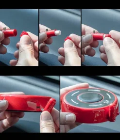 The Gilded Nest Autozubehör|Automobilindustrie-Solar-Luftreiniger fürs Auto – Umweltfreundlicher Lufterfrischer mit rotierendem Design