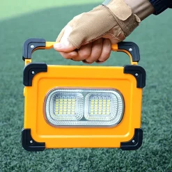 Gear Up u0026 Go Camping-Werkzeuge|Outdoor-Gadgets-Solar-Powerbank mit LED-Licht – Tragbares Camping-Ladegerät