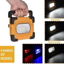 Gear Up u0026 Go Camping-Werkzeuge|Outdoor-Gadgets-Solar-Powerbank mit LED-Licht – Tragbares Camping-Ladegerät