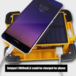 Gear Up u0026 Go Camping-Werkzeuge|Outdoor-Gadgets-Solar-Powerbank mit LED-Licht – Tragbares Camping-Ladegerät