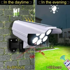 Comfort u0026 Style Beleuchtung-Solar-Sicherheitsleuchte mit Bewegungsmelder – Überwachungskamera für den Außenbereich