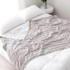 Wrap u0026 Relax Bettzeug-Sommerdecke aus Baumwolle: Weiche und luftige Tagesdecke für Einzel-/Doppelbetten