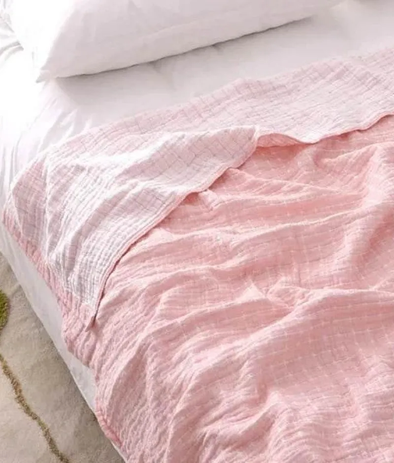 Wrap u0026 Relax Bettzeug-Sommerdecke aus Baumwolle: Weiche und luftige Tagesdecke für Einzel-/Doppelbetten