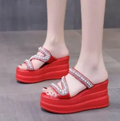 Wilderness Haven Outdoor-Artikel|Camping Im Freien-Sommer-Slipper mit hohem Plateau – stylisches Freizeitschuhwerk