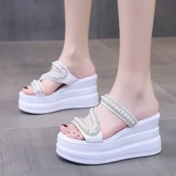 Wilderness Haven Outdoor-Artikel|Camping Im Freien-Sommer-Slipper mit hohem Plateau – stylisches Freizeitschuhwerk