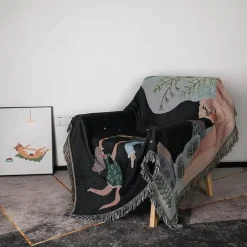 The Blanket Nook Bettzeug-Sonnenblumen-Wandteppichdecke – Dekorativer Überwurf für die Heimdekoration