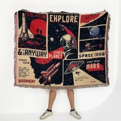 The Blanket Nook Bettzeug-Sonnenblumen-Wandteppichdecke – Dekorativer Überwurf für die Heimdekoration