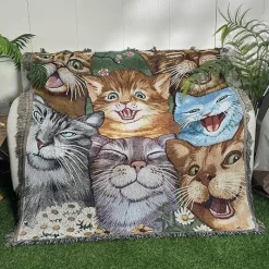 The Blanket Nook Bettzeug-Sonnenblumen-Wandteppichdecke – Dekorativer Überwurf für die Heimdekoration