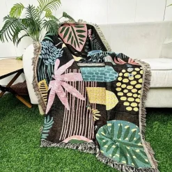 The Blanket Nook Bettzeug-Sonnenblumen-Wandteppichdecke – Dekorativer Überwurf für die Heimdekoration