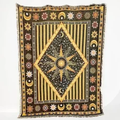 The Blanket Nook Bettzeug-Sonnenblumen-Wandteppichdecke – Dekorativer Überwurf für die Heimdekoration