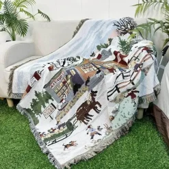 The Blanket Nook Bettzeug-Sonnenblumen-Wandteppichdecke – Dekorativer Überwurf für die Heimdekoration