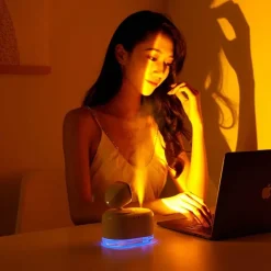 Comfort u0026 Style Gadgets Für Zuhause-Sonnenuntergang-Luftbefeuchterlampe – Projektor-Nachtlicht