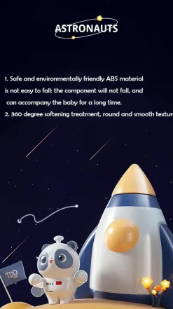 The Decor Haven Babyspielzeug-Space Panda Rennautos - Spielzeugfahrzeuge für Kinder