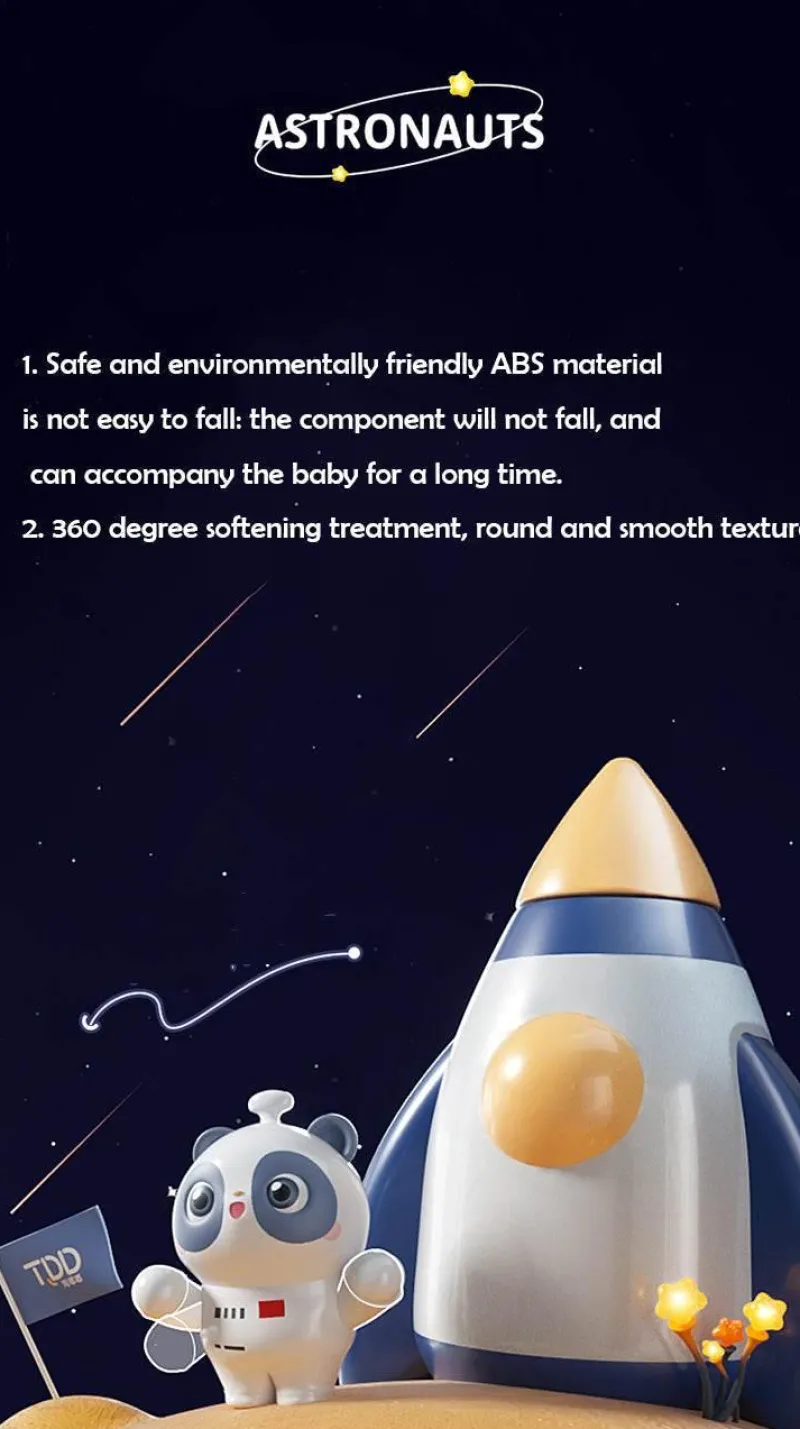 The Decor Haven Babyspielzeug-Space Panda Rennautos - Spielzeugfahrzeuge für Kinder